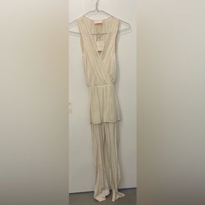 Sass & Bide ivory silk jumpsuit